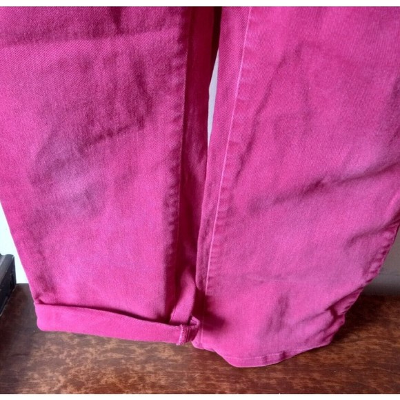 Riders By Lee Crop Capri Jeans Women's Dark Pink Embellished Pockets Sz Petite 4 - Picture 5 of 16